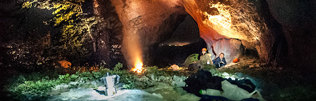 Monti Alburni con pernotto in Grotta Malacera